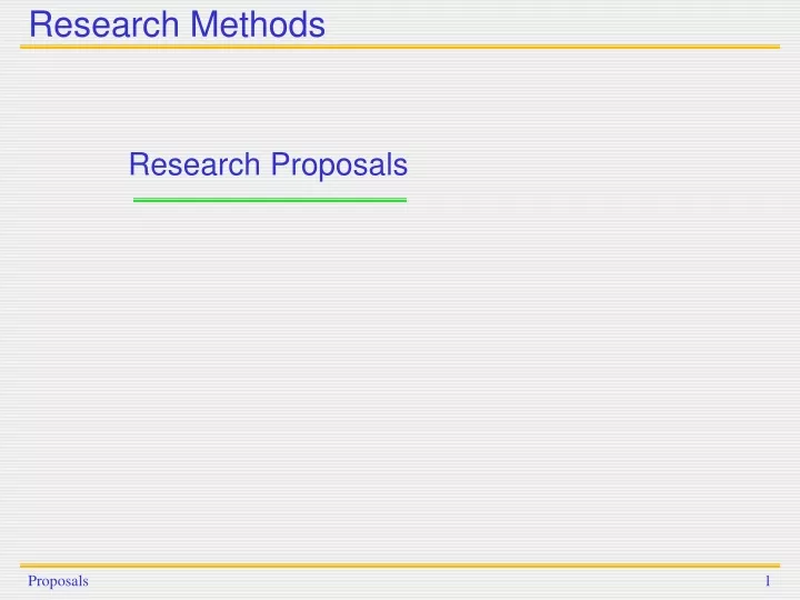 research methods