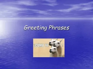 Greeting Phrases