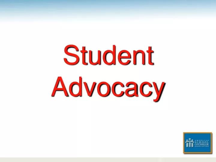 student advocacy