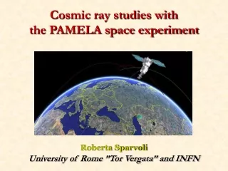 Cosmic ray studies with  the PAMELA space experiment