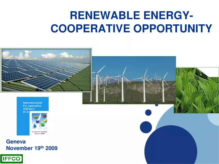 renewable energy cooperative opportunity