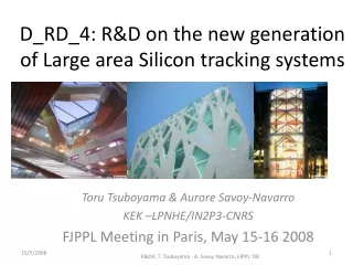 D_RD_4: R&amp;D on the new generation of Large area Silicon tracking systems