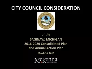 City Council consideration
