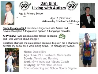 Dan Bird: Living with Autism