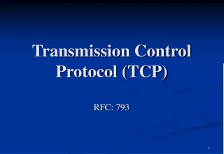 Transmission Control Protocol (TCP)
