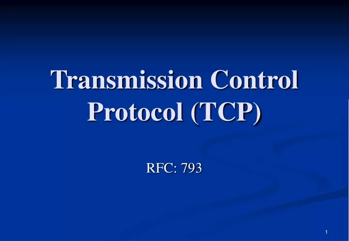 transmission control protocol tcp