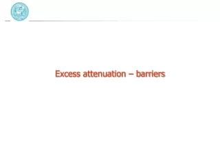 Excess attenuation – barriers