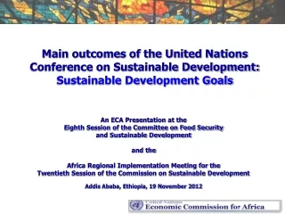 An ECA Presentation at the  Eighth Session of the Committee on Food Security