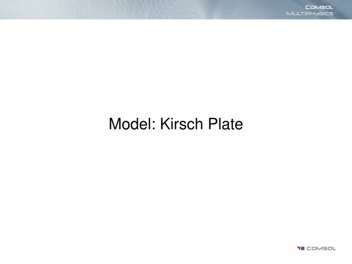 model kirsch plate