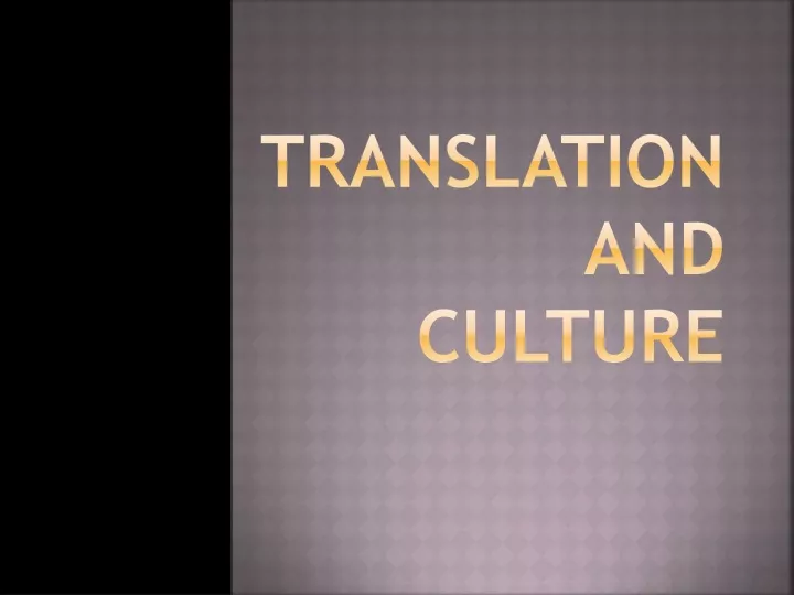 translation and culture