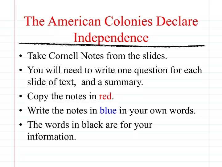 the american colonies declare independence