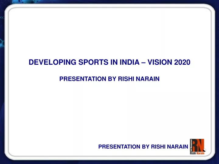 developing sports in india vision 2020