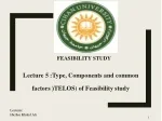 Feasibility Study - slide 1