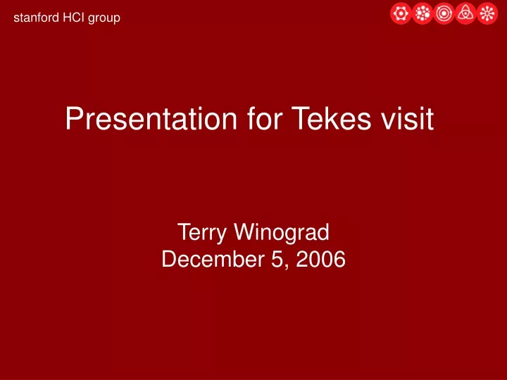 presentation for tekes visit