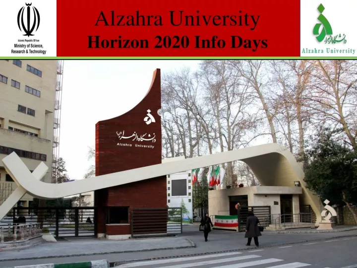alzahra university horizon 2020 info days