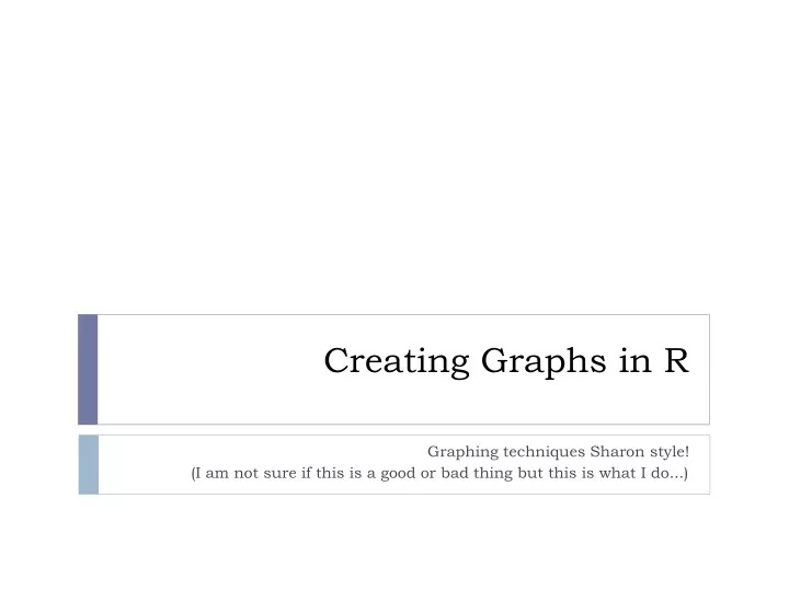 creating graphs in r
