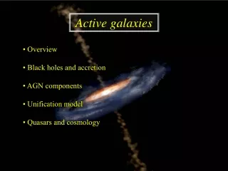 Active galaxies