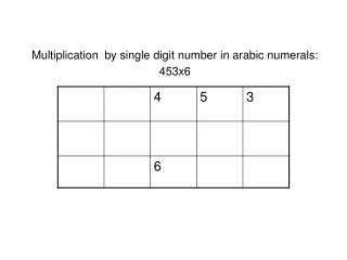 Multiplication by single digit number in arabic numerals: 453x6