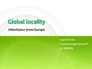 Global locality