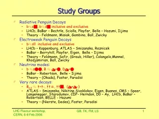 Study Groups