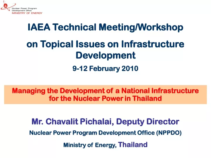 iaea technical meeting workshop on topical issues