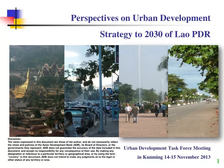 perspectives on urban development strategy to 2030 of lao pdr