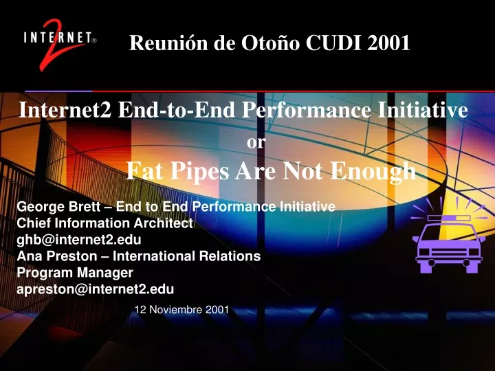 internet2 end to end performance initiative or fat pipes are not enough