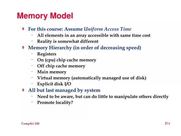 memory model