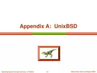 Appendix A:  UnixBSD