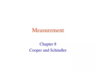 Measurement