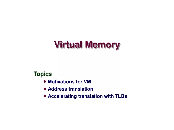 virtual memory