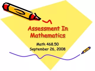Assessment In Mathematics