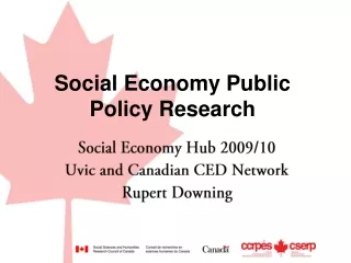 Social Economy Public Policy Research