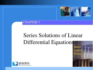 Series Solutions of Linear Differential Equations