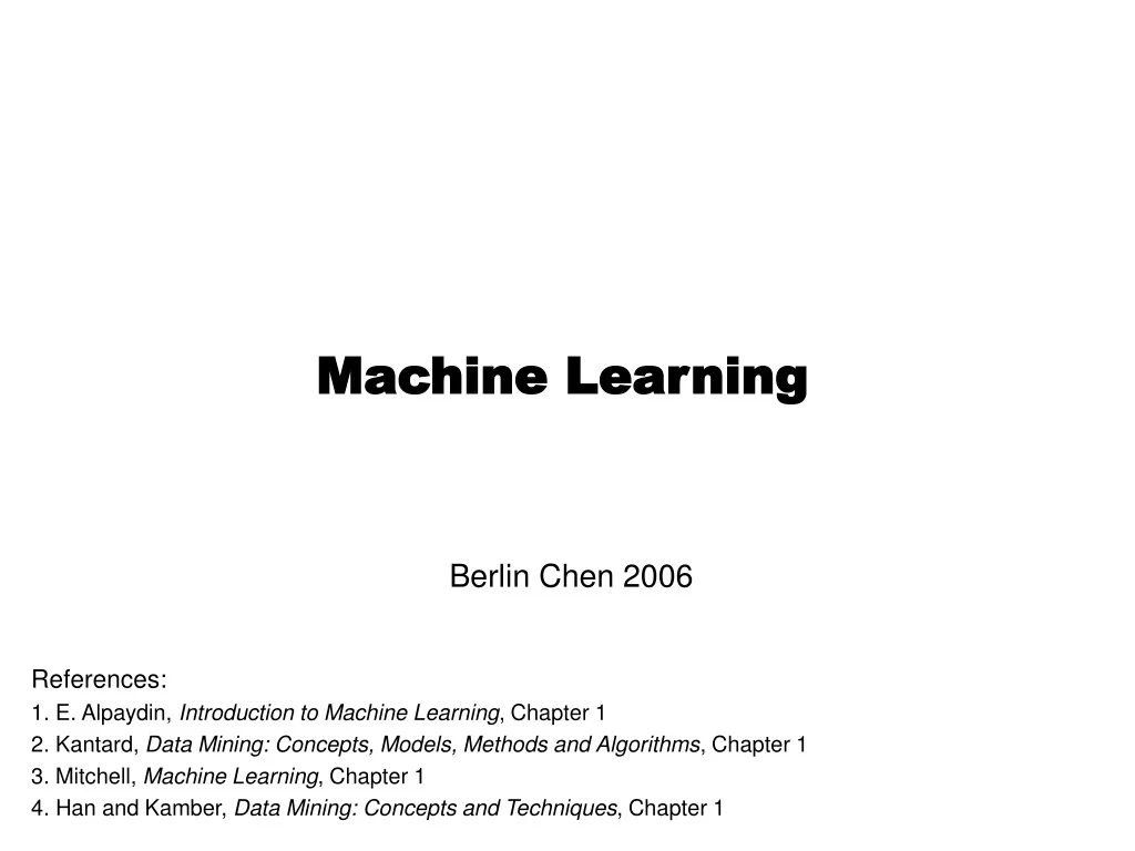 PPT - Machine Learning PowerPoint Presentation, free download - ID:9546453