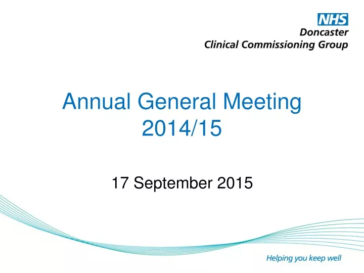 annual general meeting 2014 15