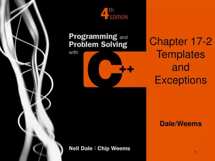 chapter 17 2 templates and exceptions