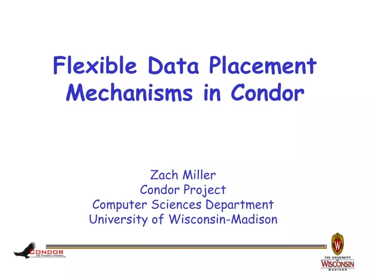 flexible data placement mechanisms in condor