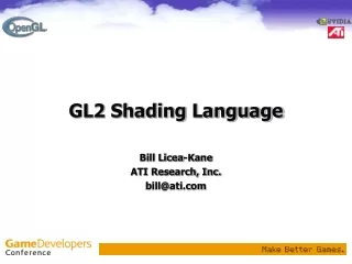 GL2 Shading Language