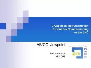 Cryogenics Instrumentation  &amp; Controls Commissioning  for the LHC