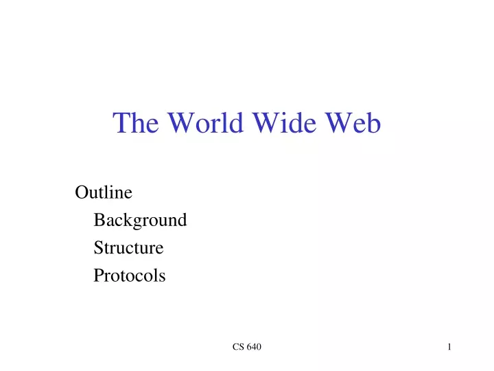 the world wide web