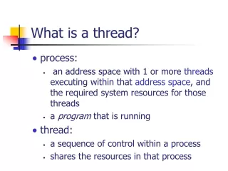 What is a thread?