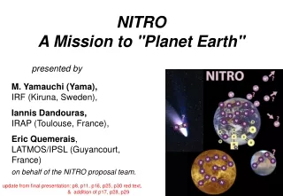NITRO  A Mission to &quot;Planet Earth&quot;