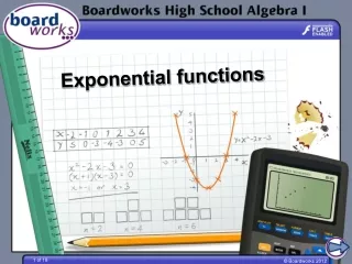 Exponential functions