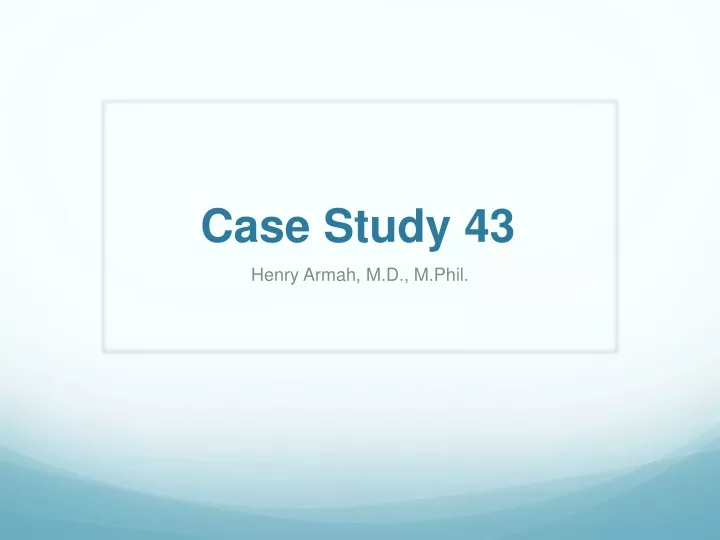 case study 43