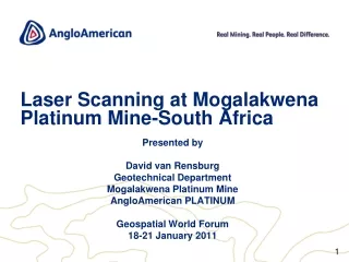 Laser Scanning at Mogalakwena  Platinum Mine-South Africa