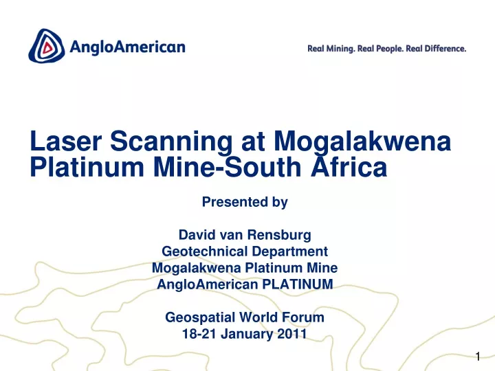 laser scanning at mogalakwena platinum mine south africa