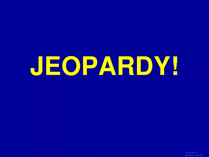 jeopardy