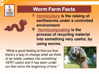 Vermiculture  is the raising of earthworms under a controlled environment