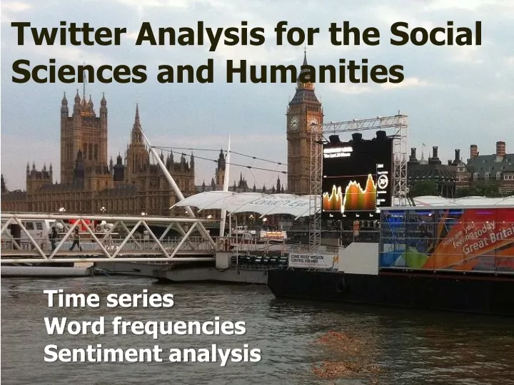 twitter analysis for the social sciences